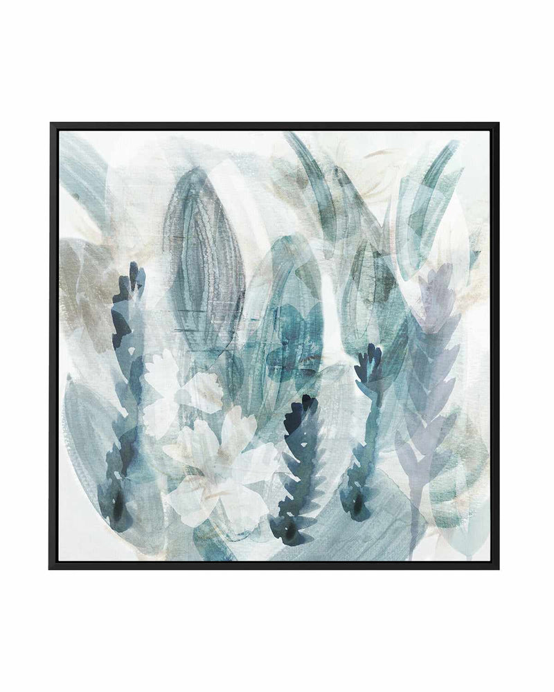 Powder Flowers II | Framed Canvas Art Print