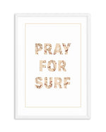 Pray for Surf | Pastel Vintage Art Print-PRINT-Olive et Oriel-Olive et Oriel-A4 | 8.3" x 11.7" | 21 x 29.7cm-White-With White Border-Buy-Australian-Art-Prints-Online-with-Olive-et-Oriel-Your-Artwork-Specialists-Austrailia-Decorate-With-Coastal-Photo-Wall-Art-Prints-From-Our-Beach-House-Artwork-Collection-Fine-Poster-and-Framed-Artwork