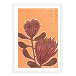 Proteas By Domica Hill Art Print-PRINT-Olive et Oriel-Domica Hill-A5 | 5.8" x 8.3" | 14.8 x 21cm-White-With White Border-Buy-Australian-Art-Prints-Online-with-Olive-et-Oriel-Your-Artwork-Specialists-Austrailia-Decorate-With-Coastal-Photo-Wall-Art-Prints-From-Our-Beach-House-Artwork-Collection-Fine-Poster-and-Framed-Artwork