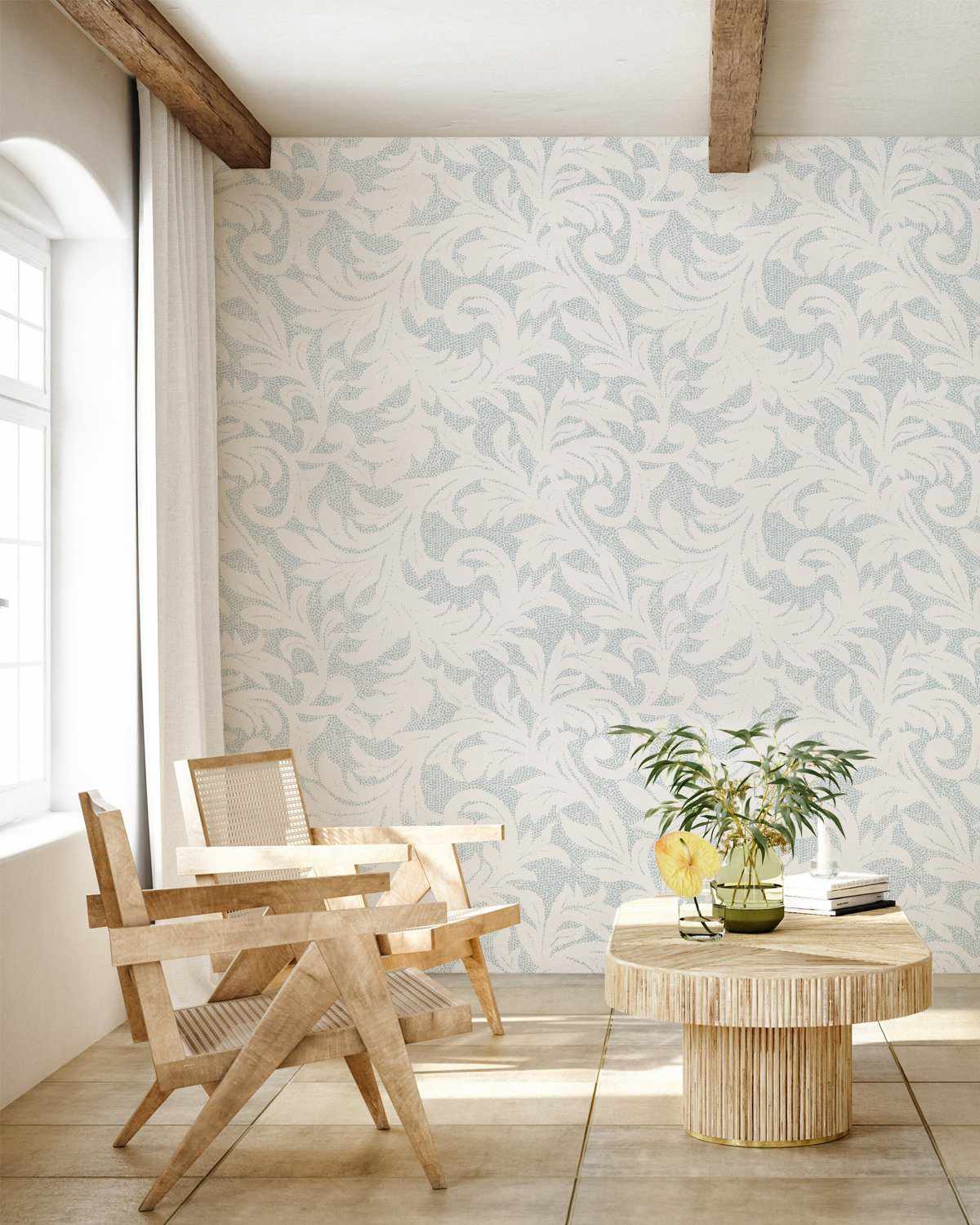 Provence in Ocean Wallpaper - Olive et Oriel