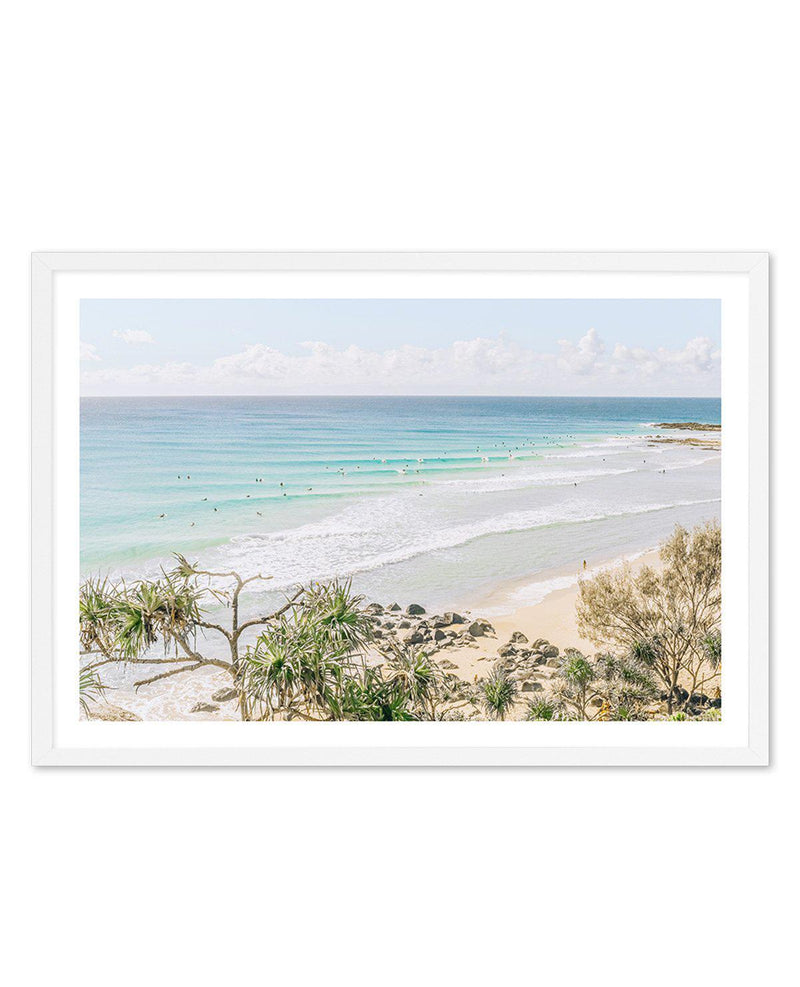 Rainbow Bay, QLD Art Print-PRINT-Olive et Oriel-Olive et Oriel-A4 | 8.3" x 11.7" | 21 x 29.7cm-White-With White Border-Buy-Australian-Art-Prints-Online-with-Olive-et-Oriel-Your-Artwork-Specialists-Austrailia-Decorate-With-Coastal-Photo-Wall-Art-Prints-From-Our-Beach-House-Artwork-Collection-Fine-Poster-and-Framed-Artwork