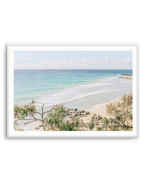 Rainbow Bay, QLD Art Print-PRINT-Olive et Oriel-Olive et Oriel-A5 | 5.8" x 8.3" | 14.8 x 21cm-Unframed Art Print-With White Border-Buy-Australian-Art-Prints-Online-with-Olive-et-Oriel-Your-Artwork-Specialists-Austrailia-Decorate-With-Coastal-Photo-Wall-Art-Prints-From-Our-Beach-House-Artwork-Collection-Fine-Poster-and-Framed-Artwork