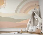 Rainbow Desert Wallpaper Mural-Wallpaper-Buy Kids Removable Wallpaper Online Our Custom Made Children√¢‚Ç¨‚Ñ¢s Wallpapers Are A Fun Way To Decorate And Enhance Boys Bedroom Decor And Girls Bedrooms They Are An Amazing Addition To Your Kids Bedroom Walls Our Collection of Kids Wallpaper Is Sure To Transform Your Kids Rooms Interior Style From Pink Wallpaper To Dinosaur Wallpaper Even Marble Wallpapers For Teen Boys Shop Peel And Stick Wallpaper Online Today With Olive et Oriel