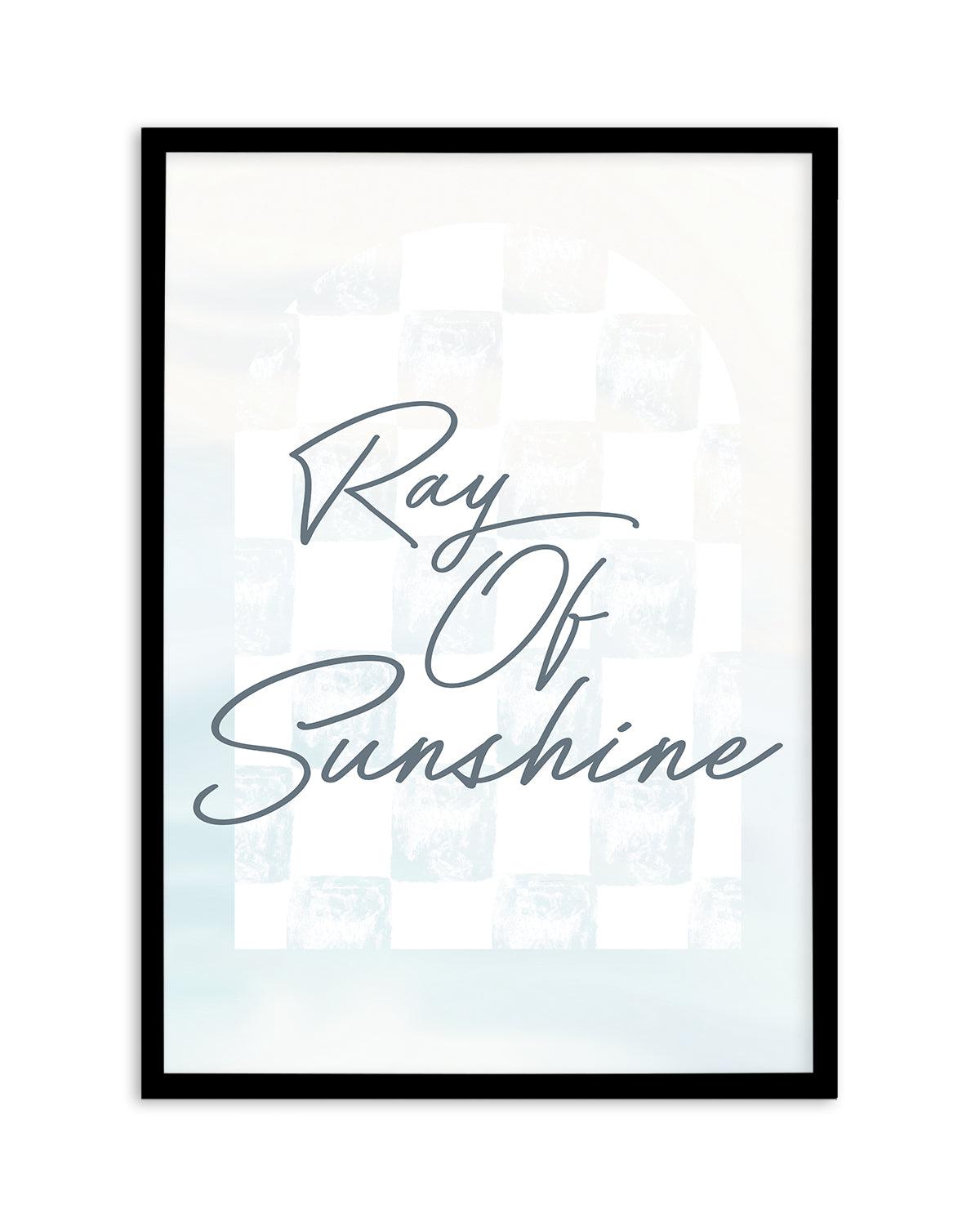 Ray of Sunshine Art Print-PRINT-Olive et Oriel-Olive et Oriel-A5 | 5.8" x 8.3" | 14.8 x 21cm-Black-With White Border-Buy-Australian-Art-Prints-Online-with-Olive-et-Oriel-Your-Artwork-Specialists-Austrailia-Decorate-With-Coastal-Photo-Wall-Art-Prints-From-Our-Beach-House-Artwork-Collection-Fine-Poster-and-Framed-Artwork