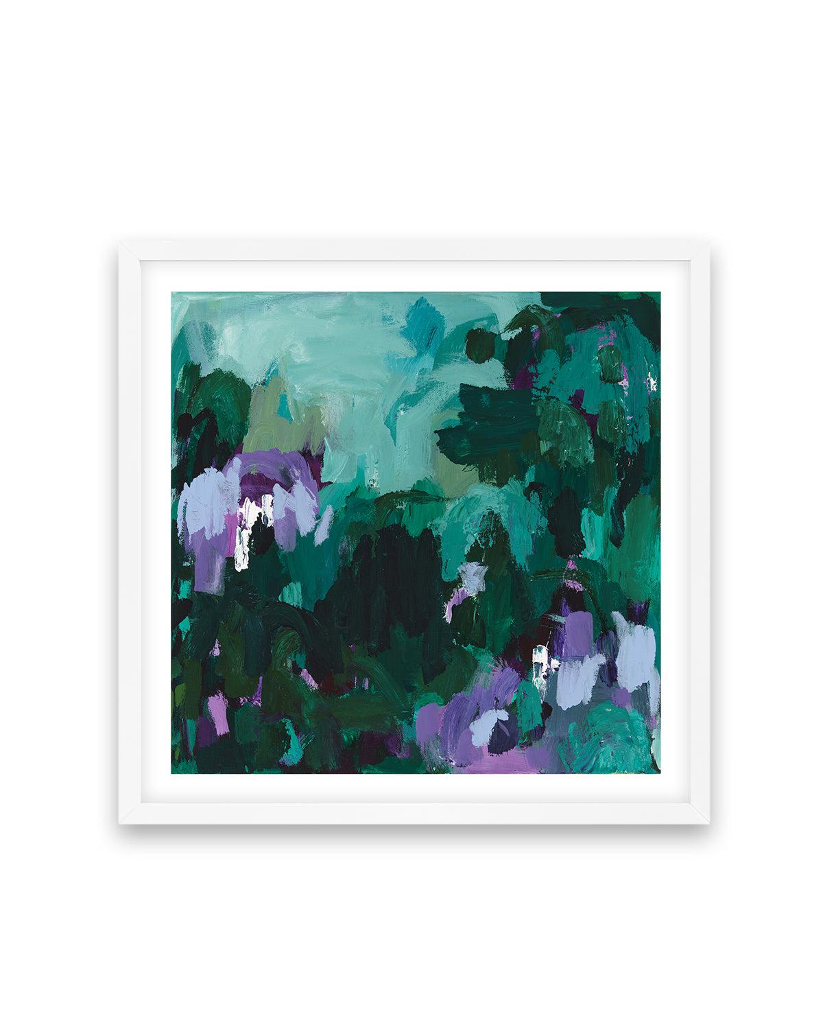 Reflections by Alicia Benetatos Art Print-PRINT-Order sage mint green framed abstract painting wall art prints online with Olive et Oriel Australia