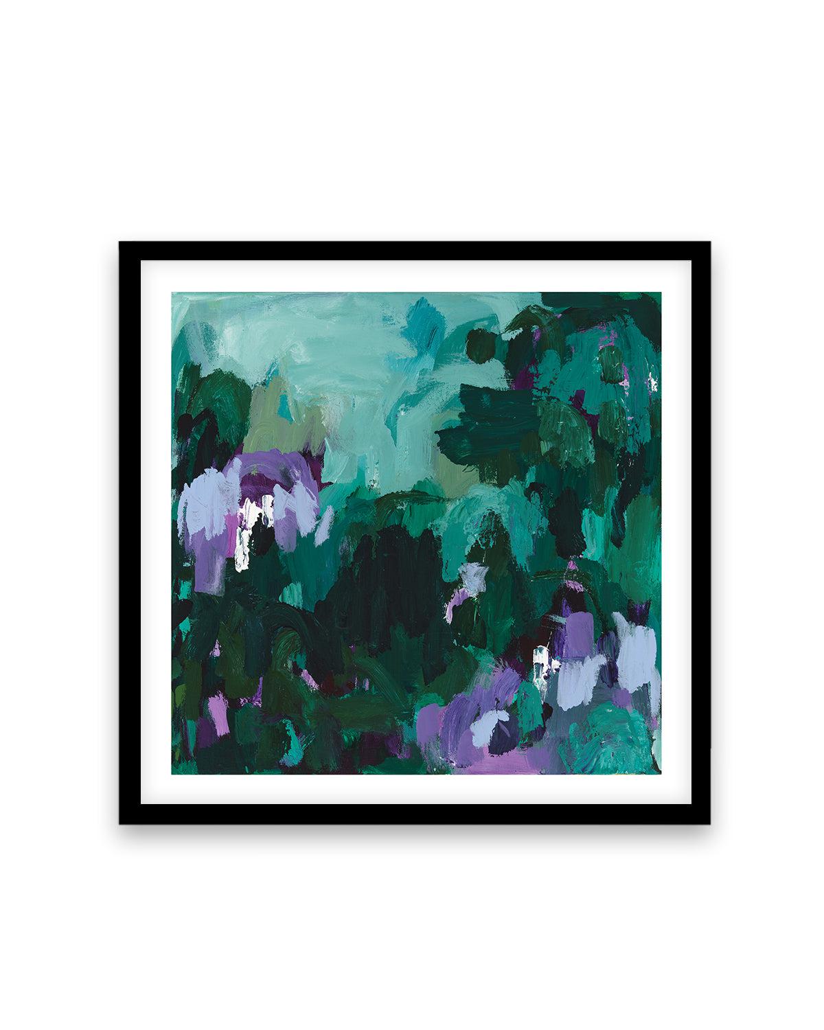 Reflections by Alicia Benetatos Art Print-PRINT-Order sage mint green framed abstract painting wall art prints online with Olive et Oriel Australia