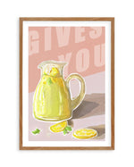 When Life Gives You Lemons II Art Print-PRINT-Olive et Oriel-Olive et Oriel-50x70 cm | 19.6" x 27.5"-Walnut-With White Border-Buy-Australian-Art-Prints-Online-with-Olive-et-Oriel-Your-Artwork-Specialists-Austrailia-Decorate-With-Coastal-Photo-Wall-Art-Prints-From-Our-Beach-House-Artwork-Collection-Fine-Poster-and-Framed-Artwork
