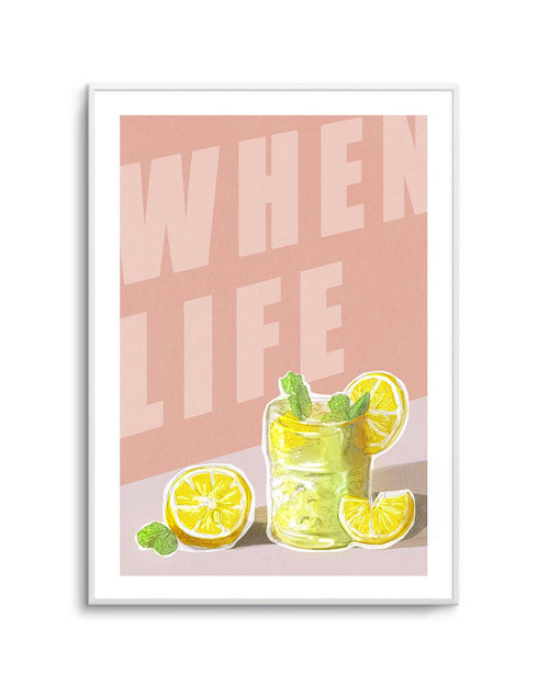 When Life Gives You Lemons I Art Print-PRINT-Olive et Oriel-Olive et Oriel-A5 | 5.8" x 8.3" | 14.8 x 21cm-Unframed Art Print-With White Border-Buy-Australian-Art-Prints-Online-with-Olive-et-Oriel-Your-Artwork-Specialists-Austrailia-Decorate-With-Coastal-Photo-Wall-Art-Prints-From-Our-Beach-House-Artwork-Collection-Fine-Poster-and-Framed-Artwork