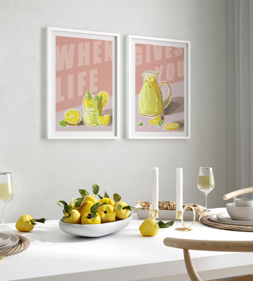 When Life Gives You Lemons II Art Print-PRINT-Olive et Oriel-Olive et Oriel-Buy-Australian-Art-Prints-Online-with-Olive-et-Oriel-Your-Artwork-Specialists-Austrailia-Decorate-With-Coastal-Photo-Wall-Art-Prints-From-Our-Beach-House-Artwork-Collection-Fine-Poster-and-Framed-Artwork