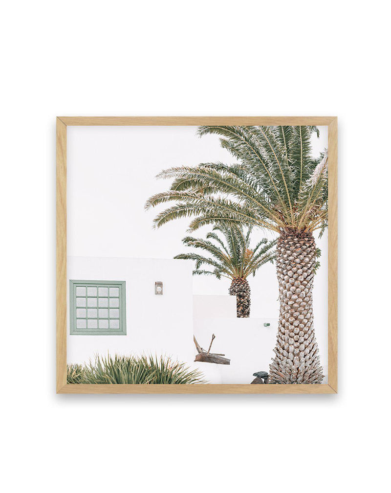 Resort de Palmas V SQ Art Print-PRINT-Olive et Oriel-Olive et Oriel-70x70 cm | 27.5" x 27.5"-Oak-With White Border-Buy-Australian-Art-Prints-Online-with-Olive-et-Oriel-Your-Artwork-Specialists-Austrailia-Decorate-With-Coastal-Photo-Wall-Art-Prints-From-Our-Beach-House-Artwork-Collection-Fine-Poster-and-Framed-Artwork
