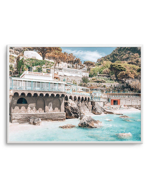 Ristorante Ciro | Capri Art Print-PRINT-Olive et Oriel-Olive et Oriel-A5 | 5.8" x 8.3" | 14.8 x 21cm-Unframed Art Print-With White Border-Buy-Australian-Art-Prints-Online-with-Olive-et-Oriel-Your-Artwork-Specialists-Austrailia-Decorate-With-Coastal-Photo-Wall-Art-Prints-From-Our-Beach-House-Artwork-Collection-Fine-Poster-and-Framed-Artwork