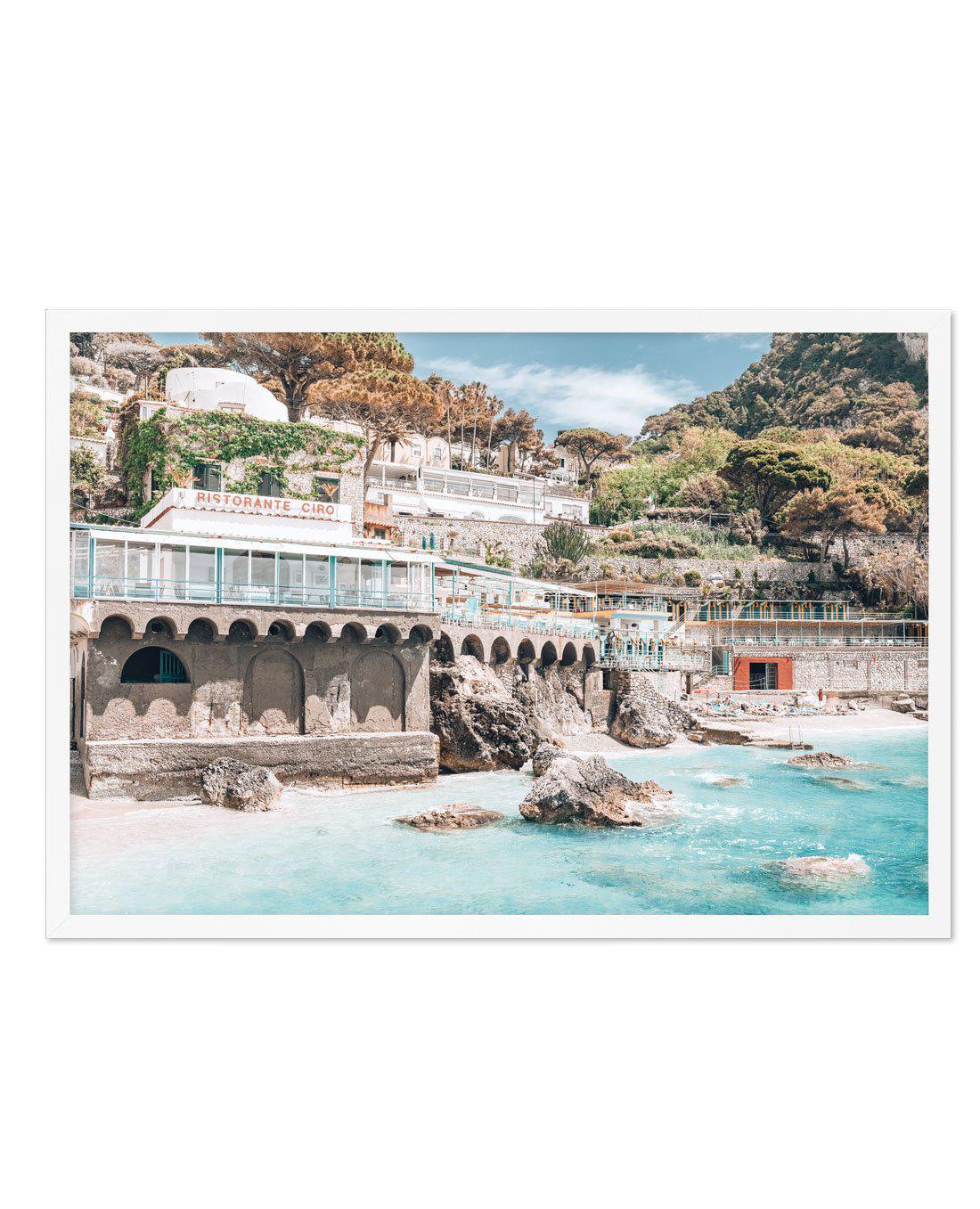 Ristorante Ciro | Capri Art Print-PRINT-Olive et Oriel-Olive et Oriel-A5 | 5.8" x 8.3" | 14.8 x 21cm-White-With White Border-Buy-Australian-Art-Prints-Online-with-Olive-et-Oriel-Your-Artwork-Specialists-Austrailia-Decorate-With-Coastal-Photo-Wall-Art-Prints-From-Our-Beach-House-Artwork-Collection-Fine-Poster-and-Framed-Artwork