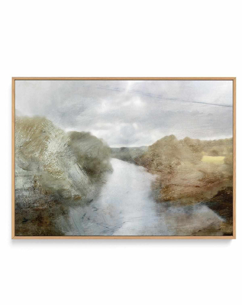 Riverside by Dan Hobday | Framed Canvas Art Print