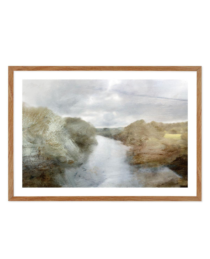Riverside by Dan Hobday Art Print-PRINT-Olive et Oriel-Dan Hobday-50x70 cm | 19.6" x 27.5"-Walnut-With White Border-Buy-Australian-Art-Prints-Online-with-Olive-et-Oriel-Your-Artwork-Specialists-Austrailia-Decorate-With-Coastal-Photo-Wall-Art-Prints-From-Our-Beach-House-Artwork-Collection-Fine-Poster-and-Framed-Artwork