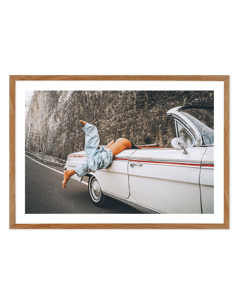 Road Trip by Amy Hallam Art Print-PRINT-Olive et Oriel-Amy Hallam-50x70 cm | 19.6" x 27.5"-Walnut-With White Border-Buy-Australian-Art-Prints-Online-with-Olive-et-Oriel-Your-Artwork-Specialists-Austrailia-Decorate-With-Coastal-Photo-Wall-Art-Prints-From-Our-Beach-House-Artwork-Collection-Fine-Poster-and-Framed-Artwork