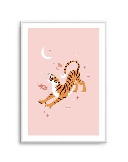 Roaring Tiger I Art Print-PRINT-Olive et Oriel-Olive et Oriel-A5 | 5.8" x 8.3" | 14.8 x 21cm-Unframed Art Print-With White Border-Buy-Australian-Art-Prints-Online-with-Olive-et-Oriel-Your-Artwork-Specialists-Austrailia-Decorate-With-Coastal-Photo-Wall-Art-Prints-From-Our-Beach-House-Artwork-Collection-Fine-Poster-and-Framed-Artwork