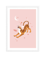 Roaring Tiger I Art Print-PRINT-Olive et Oriel-Olive et Oriel-A5 | 5.8" x 8.3" | 14.8 x 21cm-White-With White Border-Buy-Australian-Art-Prints-Online-with-Olive-et-Oriel-Your-Artwork-Specialists-Austrailia-Decorate-With-Coastal-Photo-Wall-Art-Prints-From-Our-Beach-House-Artwork-Collection-Fine-Poster-and-Framed-Artwork