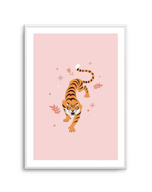 Roaring Tiger II Art Print-PRINT-Olive et Oriel-Olive et Oriel-A5 | 5.8" x 8.3" | 14.8 x 21cm-Unframed Art Print-With White Border-Buy-Australian-Art-Prints-Online-with-Olive-et-Oriel-Your-Artwork-Specialists-Austrailia-Decorate-With-Coastal-Photo-Wall-Art-Prints-From-Our-Beach-House-Artwork-Collection-Fine-Poster-and-Framed-Artwork