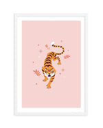 Roaring Tiger II Art Print-PRINT-Olive et Oriel-Olive et Oriel-A5 | 5.8" x 8.3" | 14.8 x 21cm-White-With White Border-Buy-Australian-Art-Prints-Online-with-Olive-et-Oriel-Your-Artwork-Specialists-Austrailia-Decorate-With-Coastal-Photo-Wall-Art-Prints-From-Our-Beach-House-Artwork-Collection-Fine-Poster-and-Framed-Artwork