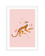 Roaring Tiger III Art Print-PRINT-Olive et Oriel-Olive et Oriel-A5 | 5.8" x 8.3" | 14.8 x 21cm-White-With White Border-Buy-Australian-Art-Prints-Online-with-Olive-et-Oriel-Your-Artwork-Specialists-Austrailia-Decorate-With-Coastal-Photo-Wall-Art-Prints-From-Our-Beach-House-Artwork-Collection-Fine-Poster-and-Framed-Artwork