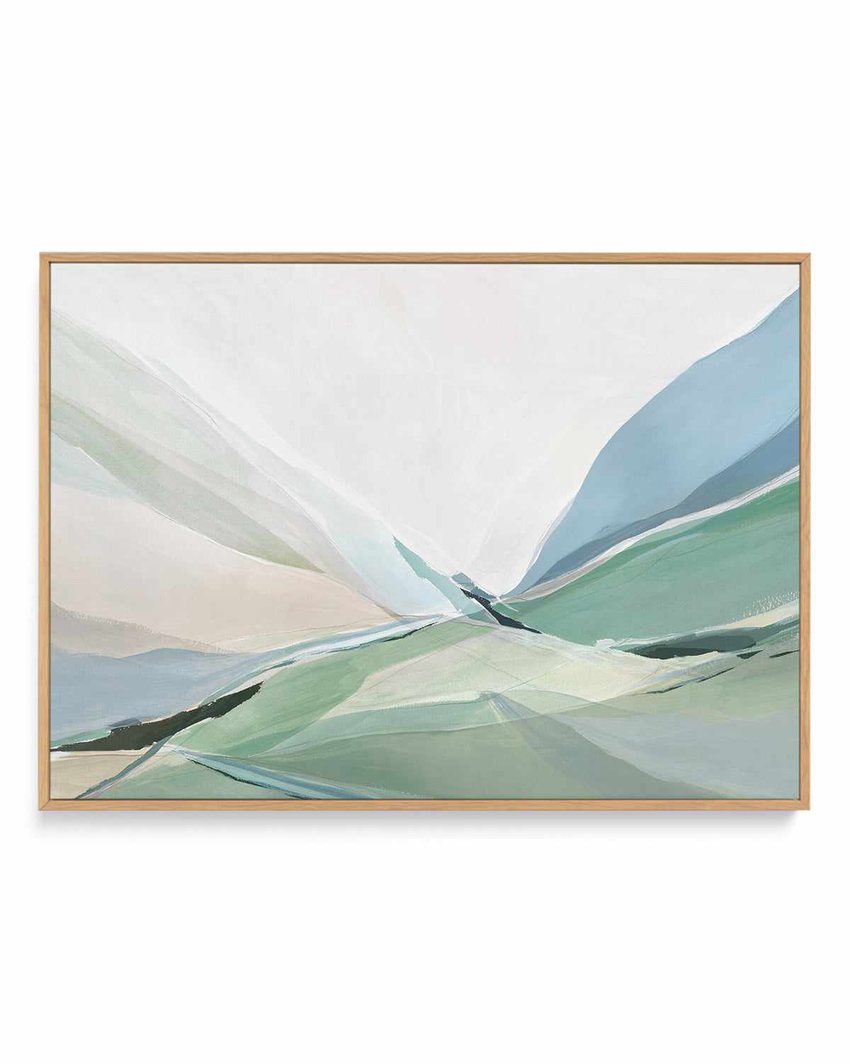 Rolling Green | Framed Canvas Art Print