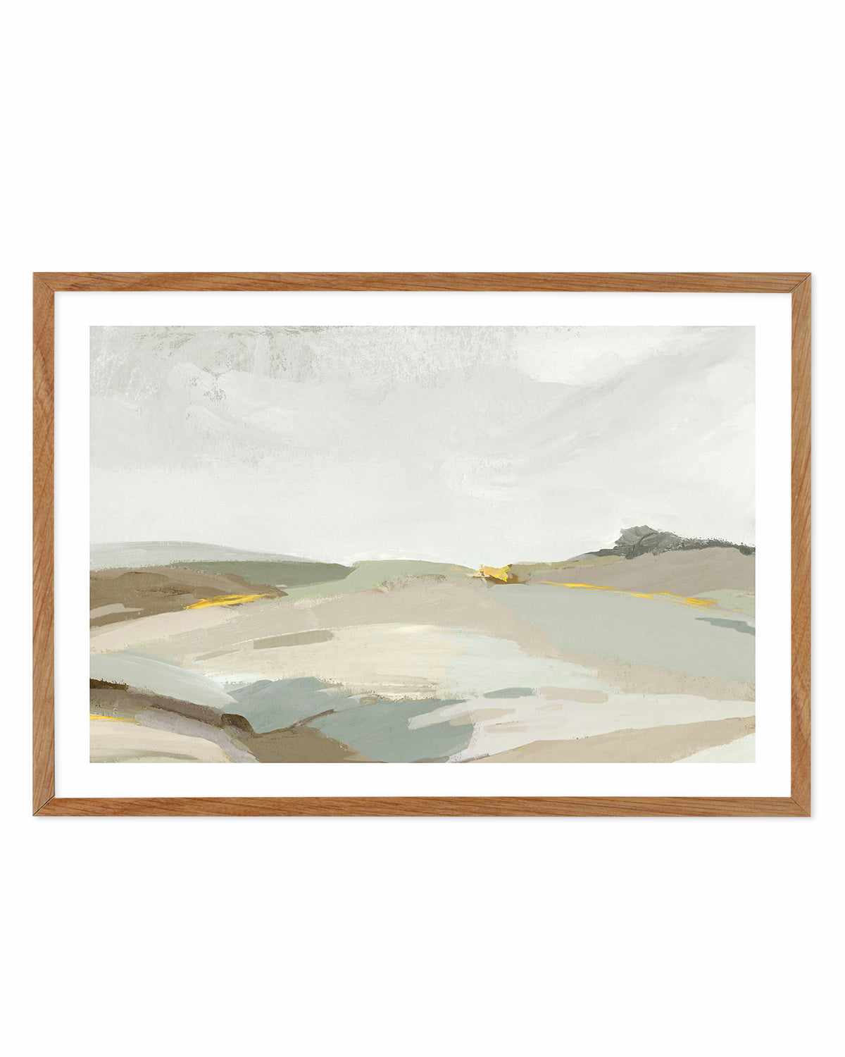 Rolling Hills Art Print-PRINT-Order sage mint green framed abstract painting wall art prints online with Olive et Oriel Australia