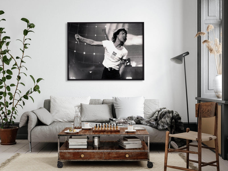 Rolling Stones I - Mick Jagger | Tony Mott Collection Art Print-PRINT-Olive et Oriel-Olive et Oriel-Buy-Australian-Art-Prints-Online-with-Olive-et-Oriel-Your-Artwork-Specialists-Austrailia-Decorate-With-Coastal-Photo-Wall-Art-Prints-From-Our-Beach-House-Artwork-Collection-Fine-Poster-and-Framed-Artwork