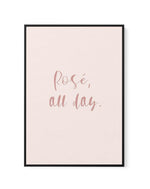 Rose' All Day | Framed Canvas-CANVAS-You can shop wall art online with Olive et Oriel for everything from abstract art to fun kids wall art. Our beautiful modern art prints and canvas art are available from large canvas prints to wall art paintings and our proudly Australian artwork collection offers only the highest quality framed large wall art and canvas art Australia - You can buy fashion photography prints or Hampton print posters and paintings on canvas from Olive et Oriel and have them de