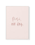 Rose' All Day | Framed Canvas-CANVAS-You can shop wall art online with Olive et Oriel for everything from abstract art to fun kids wall art. Our beautiful modern art prints and canvas art are available from large canvas prints to wall art paintings and our proudly Australian artwork collection offers only the highest quality framed large wall art and canvas art Australia - You can buy fashion photography prints or Hampton print posters and paintings on canvas from Olive et Oriel and have them de