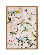 Rose Floral by Leigh Viner Art Print-PRINT-Olive et Oriel-Leigh Viner-50x70 cm | 19.6" x 27.5"-Walnut-With White Border-Buy-Australian-Art-Prints-Online-with-Olive-et-Oriel-Your-Artwork-Specialists-Austrailia-Decorate-With-Coastal-Photo-Wall-Art-Prints-From-Our-Beach-House-Artwork-Collection-Fine-Poster-and-Framed-Artwork