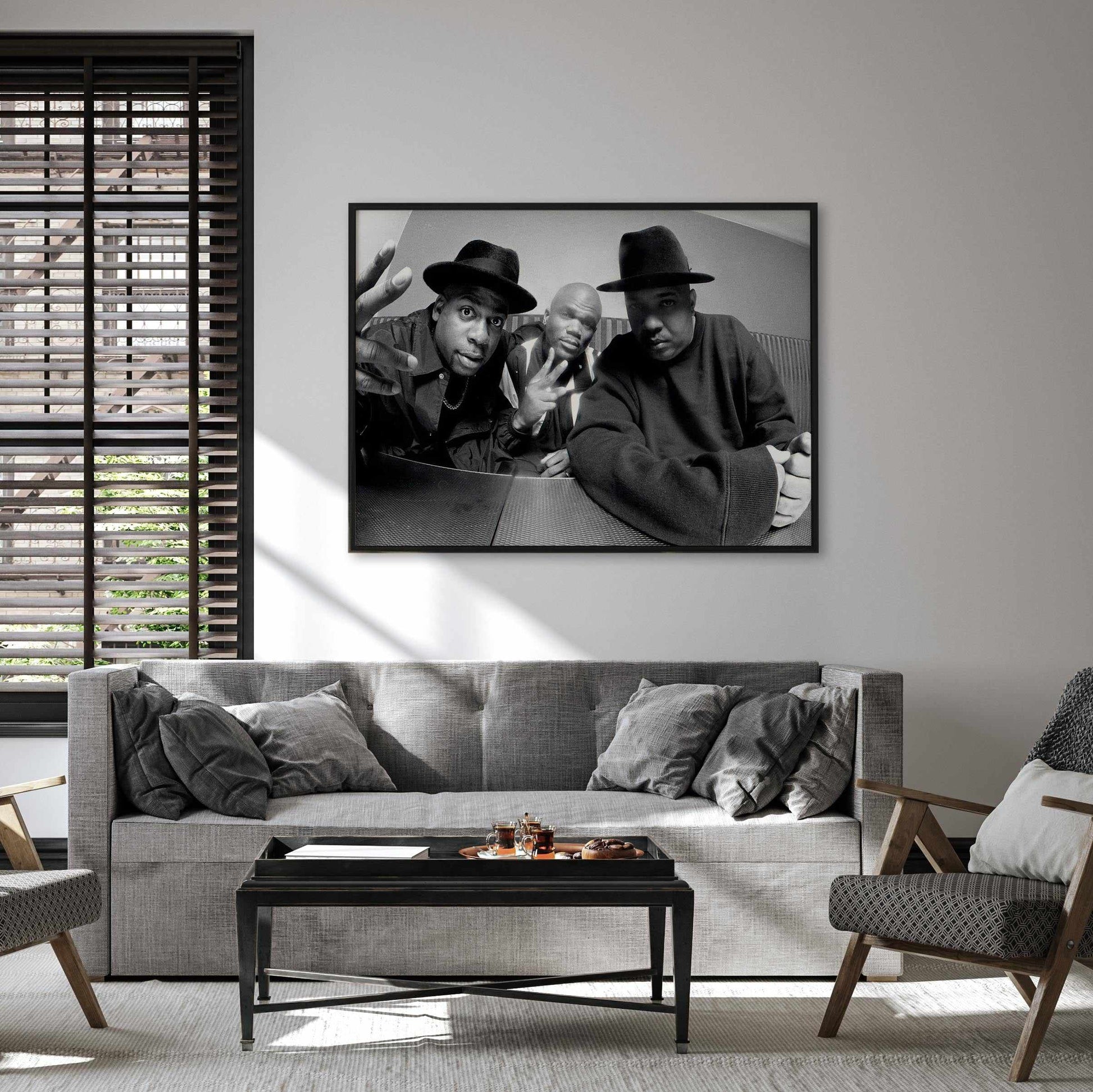 Run DMC | Tony Mott Collection Art Print-PRINT-Olive et Oriel-Olive et Oriel-Buy-Australian-Art-Prints-Online-with-Olive-et-Oriel-Your-Artwork-Specialists-Austrailia-Decorate-With-Coastal-Photo-Wall-Art-Prints-From-Our-Beach-House-Artwork-Collection-Fine-Poster-and-Framed-Artwork