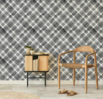 Rustic Check in Coal Wallpaper-Wallpaper-Buy Kids Removable Wallpaper Online Our Custom Made Children√¢‚Ç¨‚Ñ¢s Wallpapers Are A Fun Way To Decorate And Enhance Boys Bedroom Decor And Girls Bedrooms They Are An Amazing Addition To Your Kids Bedroom Walls Our Collection of Kids Wallpaper Is Sure To Transform Your Kids Rooms Interior Style From Pink Wallpaper To Dinosaur Wallpaper Even Marble Wallpapers For Teen Boys Shop Peel And Stick Wallpaper Online Today With Olive et Oriel