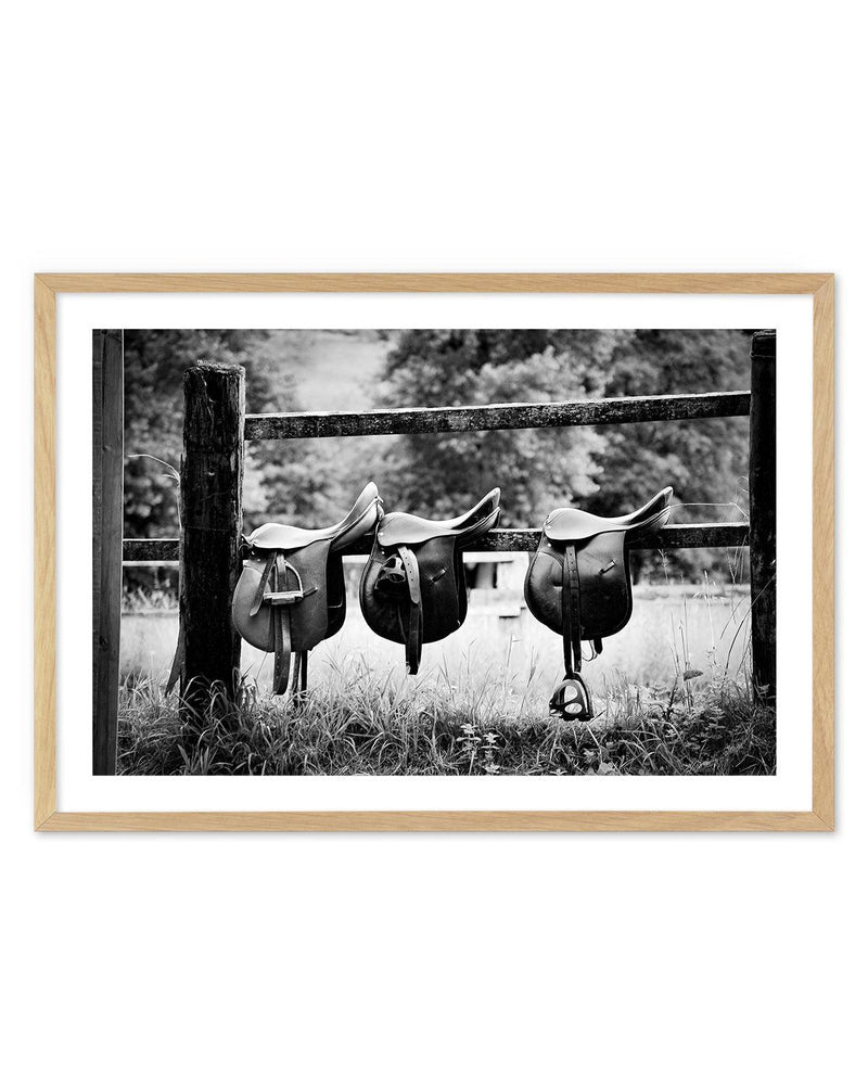 Saddle Up Art Print-PRINT-Olive et Oriel-Olive et Oriel-A5 | 5.8" x 8.3" | 14.8 x 21cm-Oak-With White Border-Buy-Australian-Art-Prints-Online-with-Olive-et-Oriel-Your-Artwork-Specialists-Austrailia-Decorate-With-Coastal-Photo-Wall-Art-Prints-From-Our-Beach-House-Artwork-Collection-Fine-Poster-and-Framed-Artwork