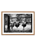 Saddle Up Art Print-PRINT-Olive et Oriel-Olive et Oriel-50x70 cm | 19.6" x 27.5"-Walnut-With White Border-Buy-Australian-Art-Prints-Online-with-Olive-et-Oriel-Your-Artwork-Specialists-Austrailia-Decorate-With-Coastal-Photo-Wall-Art-Prints-From-Our-Beach-House-Artwork-Collection-Fine-Poster-and-Framed-Artwork