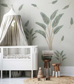 Safari Palm Wall Decal Set-Decals-Olive et Oriel-Decorate your kids bedroom wall decor with removable wall decals, these fabric kids decals are a great way to add colour and update your children's bedroom. Available as girls wall decals or boys wall decals, there are also nursery decals.