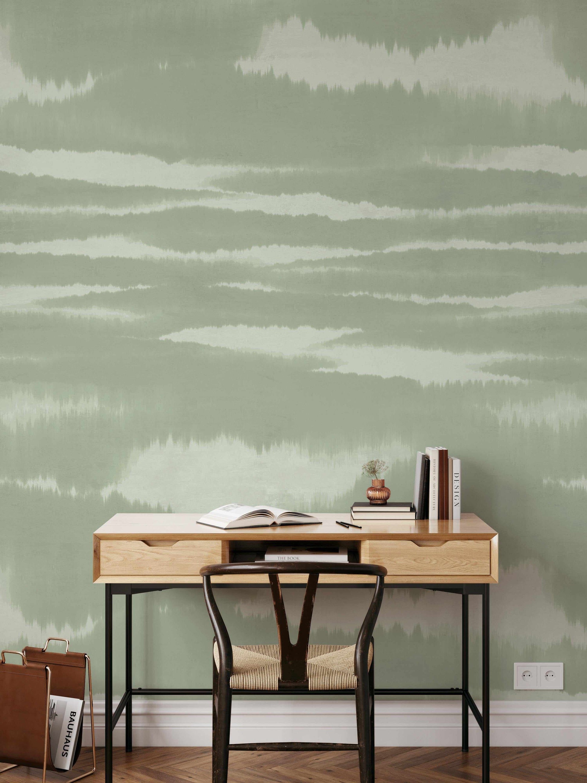 Sage Green Mist Wallpaper-Wallpaper-Buy Australian Removable Wallpaper Now Sage Green Wallpaper Peel And Stick Wallpaper Online At Olive et Oriel Custom Made Wallpapers Wall Papers Decorate Your Bedroom Living Room Kids Room or Commercial Interior