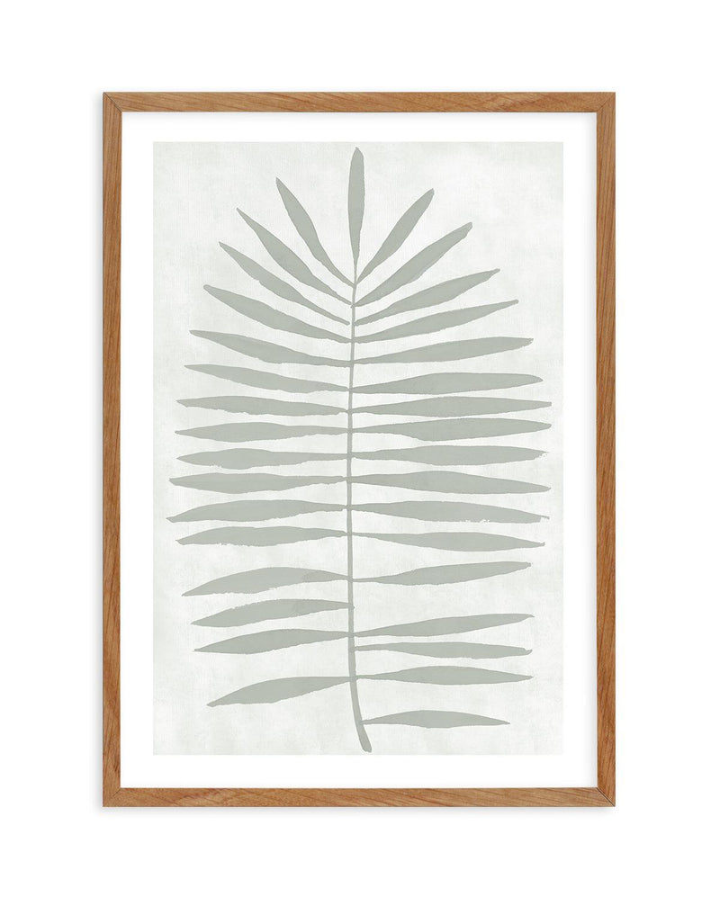 Sage Leaf I Art Print-PRINT-Olive et Oriel-Olive et Oriel-50x70 cm | 19.6" x 27.5"-Walnut-With White Border-Buy-Australian-Art-Prints-Online-with-Olive-et-Oriel-Your-Artwork-Specialists-Austrailia-Decorate-With-Coastal-Photo-Wall-Art-Prints-From-Our-Beach-House-Artwork-Collection-Fine-Poster-and-Framed-Artwork