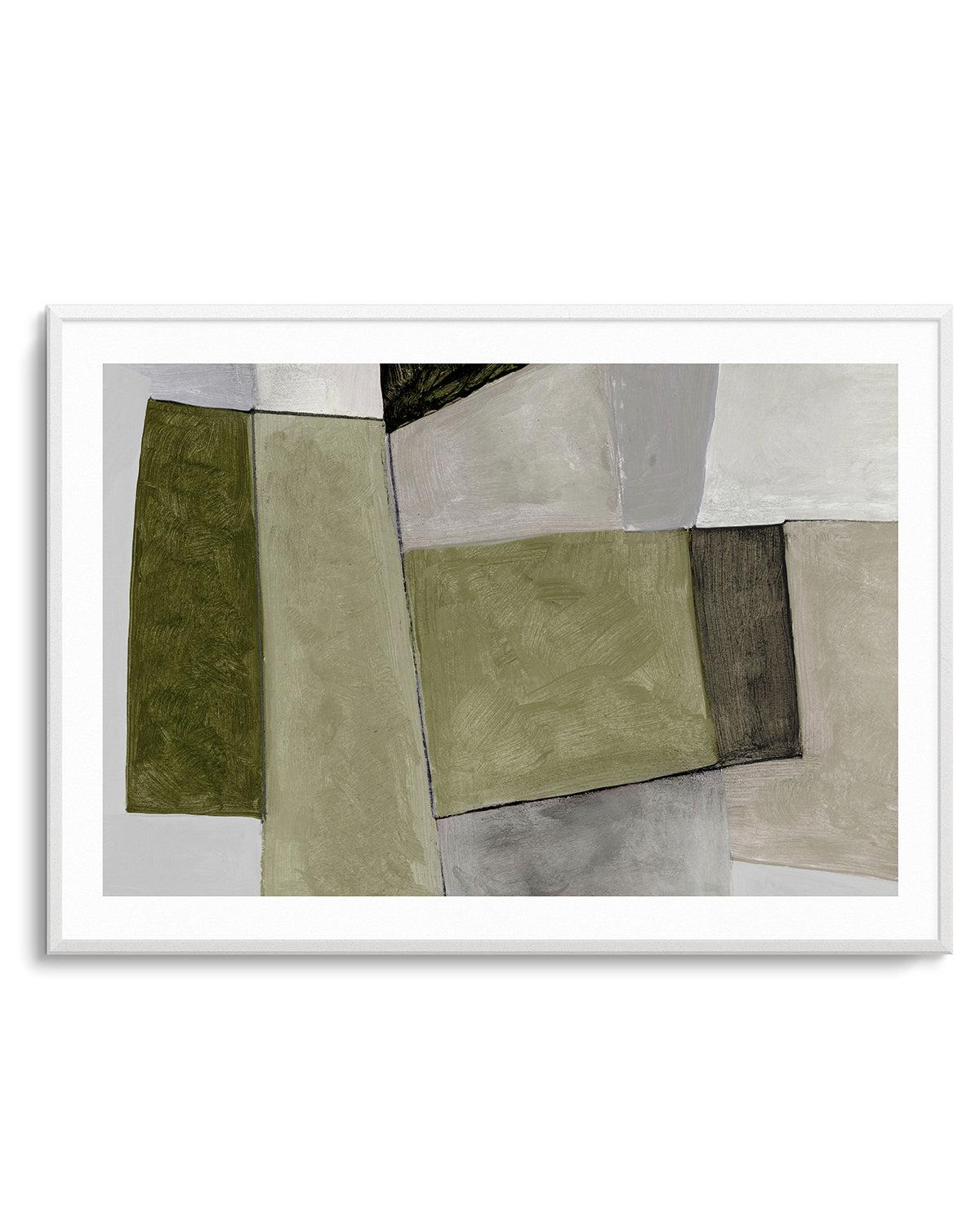 Sage by Dan Hobday Art Print-PRINT-Order sage mint green framed abstract painting wall art prints online with Olive et Oriel Australia