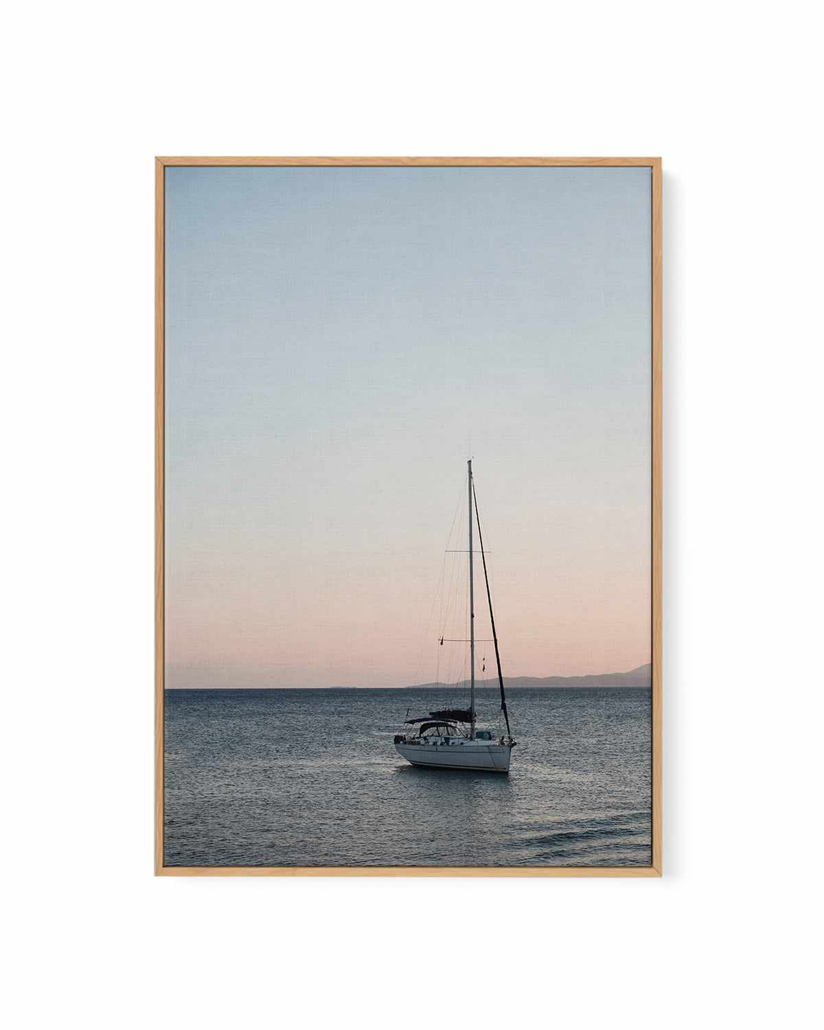 Sailboat Sunsets by Renee Rae | Framed Canvas Art Print