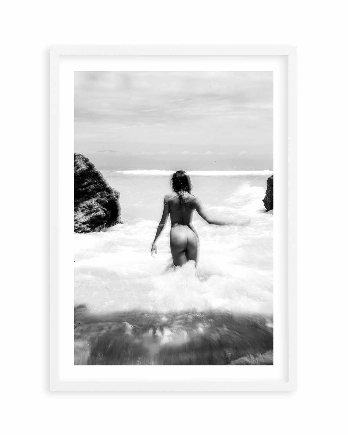 Salty Swims by Mario Stefanelli Art Print