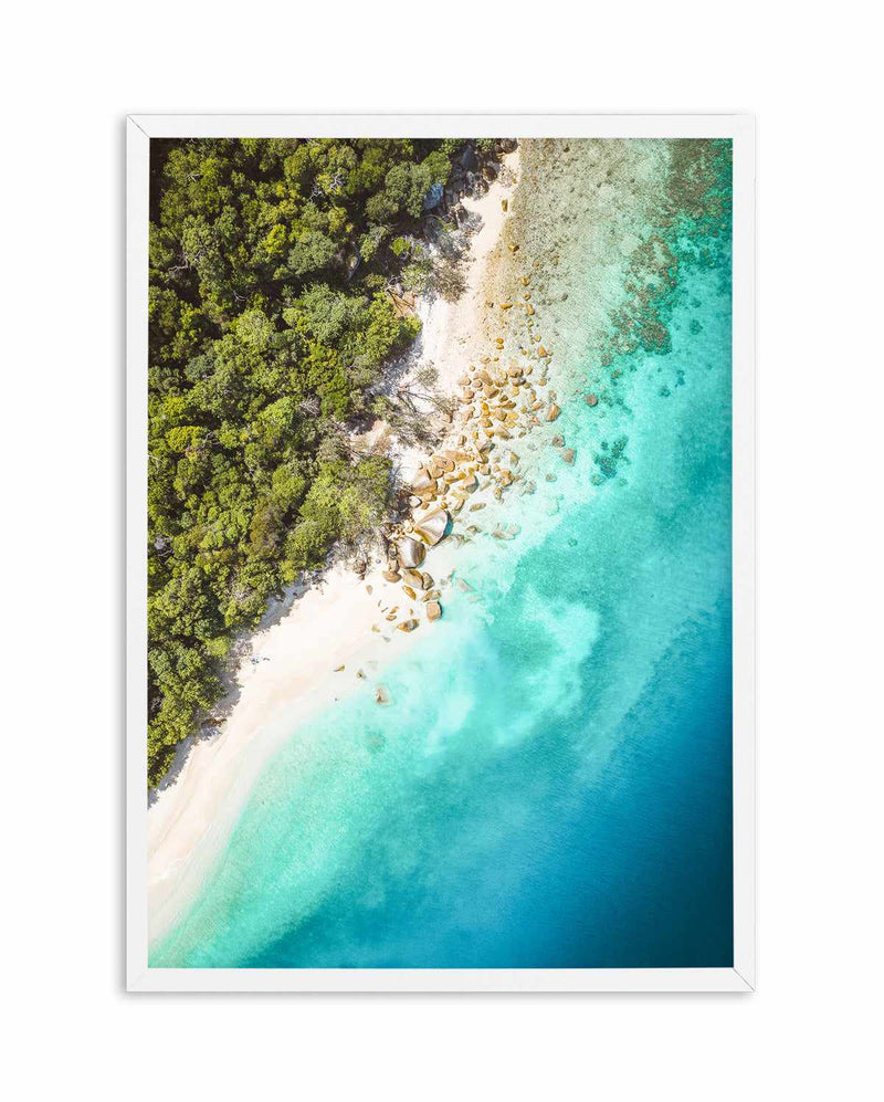 Sand to Sea, Fitzroy Island Art Print-PRINT-Olive et Oriel-Olive et Oriel-A5 | 5.8" x 8.3" | 14.8 x 21cm-White-With White Border-Buy-Australian-Art-Prints-Online-with-Olive-et-Oriel-Your-Artwork-Specialists-Austrailia-Decorate-With-Coastal-Photo-Wall-Art-Prints-From-Our-Beach-House-Artwork-Collection-Fine-Poster-and-Framed-Artwork