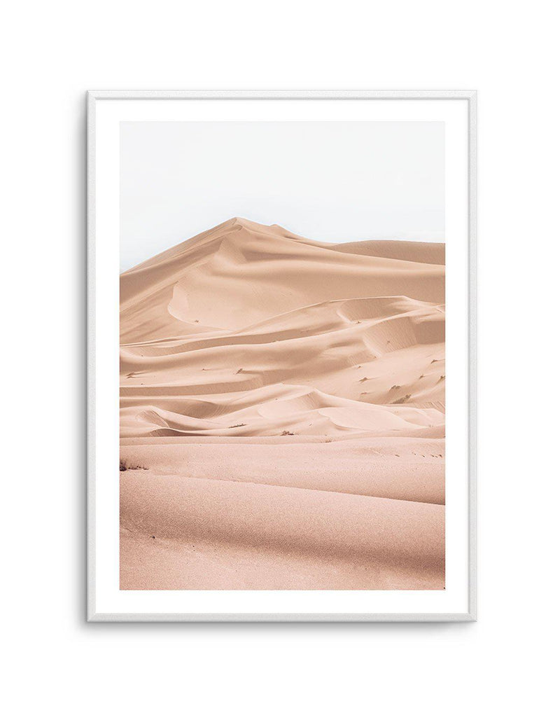 Sands of Morocco Art Print-Shop Australian Art Prints Online with Olive et Oriel - Our collection of Moroccan art prints offer unique wall art including moroccan arches and pink morocco doors of marrakech - this collection will add soft feminine colour to your walls and some may say bohemian style. These traditional morocco landscape photography includes desert scenes of palm trees and camel art prints - there is art on canvas and extra large wall art with fast, free shipping across Australia. U