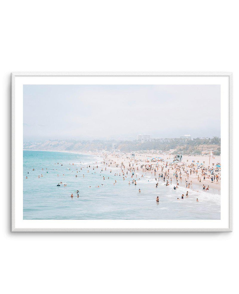 Santa Monica Beach | LS Art Print-PRINT-Olive et Oriel-Olive et Oriel-A4 | 8.3" x 11.7" | 21 x 29.7cm-Unframed Art Print-With White Border-Buy-Australian-Art-Prints-Online-with-Olive-et-Oriel-Your-Artwork-Specialists-Austrailia-Decorate-With-Coastal-Photo-Wall-Art-Prints-From-Our-Beach-House-Artwork-Collection-Fine-Poster-and-Framed-Artwork