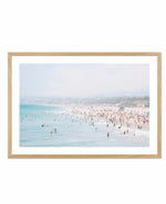 Santa Monica Beach | LS Art Print-PRINT-Olive et Oriel-Olive et Oriel-A4 | 8.3" x 11.7" | 21 x 29.7cm-Oak-With White Border-Buy-Australian-Art-Prints-Online-with-Olive-et-Oriel-Your-Artwork-Specialists-Austrailia-Decorate-With-Coastal-Photo-Wall-Art-Prints-From-Our-Beach-House-Artwork-Collection-Fine-Poster-and-Framed-Artwork