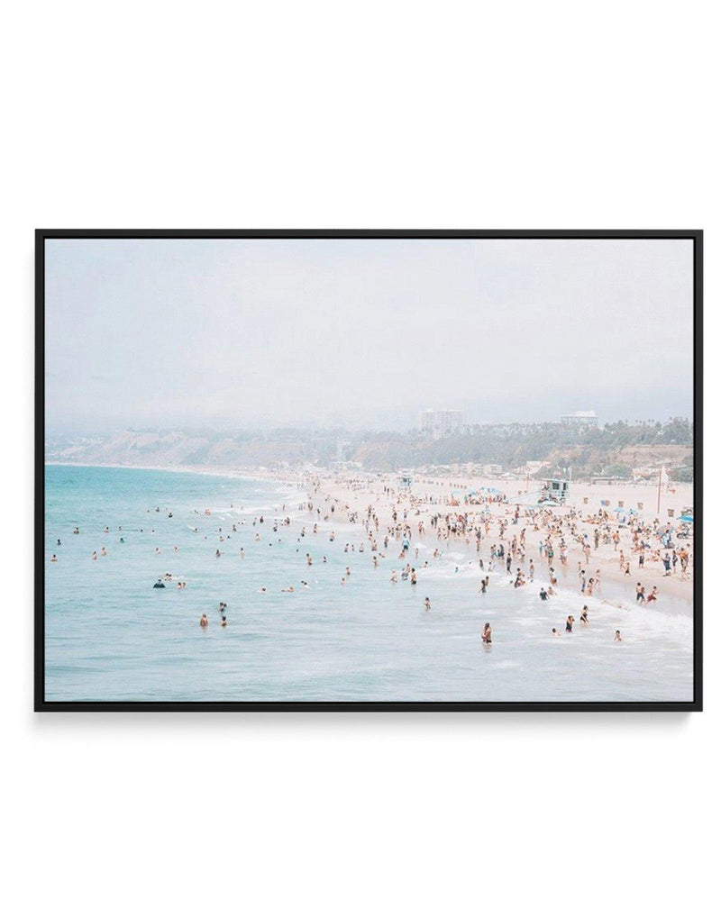 Santa Monica Beach | LS | Framed Canvas-CANVAS-You can shop wall art online with Olive et Oriel for everything from abstract art to fun kids wall art. Our beautiful modern art prints and canvas art are available from large canvas prints to wall art paintings and our proudly Australian artwork collection offers only the highest quality framed large wall art and canvas art Australia - You can buy fashion photography prints or Hampton print posters and paintings on canvas from Olive et Oriel and ha