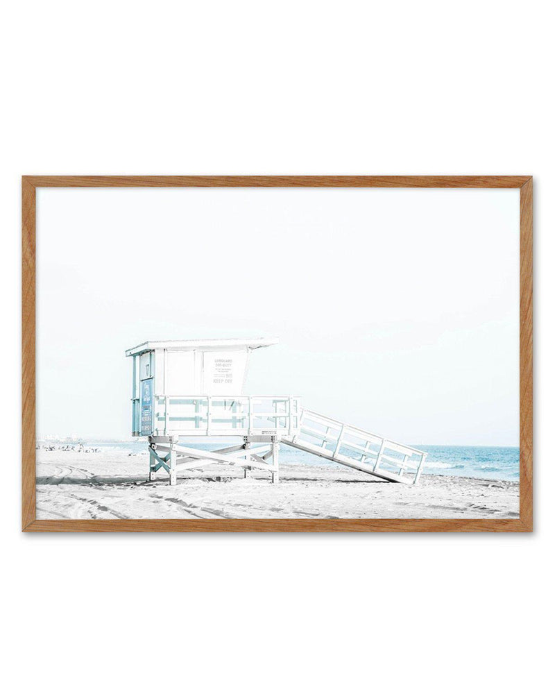Santa Monica II Art Print-PRINT-Olive et Oriel-Olive et Oriel-50x70 cm | 19.6" x 27.5"-Walnut-With White Border-Buy-Australian-Art-Prints-Online-with-Olive-et-Oriel-Your-Artwork-Specialists-Austrailia-Decorate-With-Coastal-Photo-Wall-Art-Prints-From-Our-Beach-House-Artwork-Collection-Fine-Poster-and-Framed-Artwork