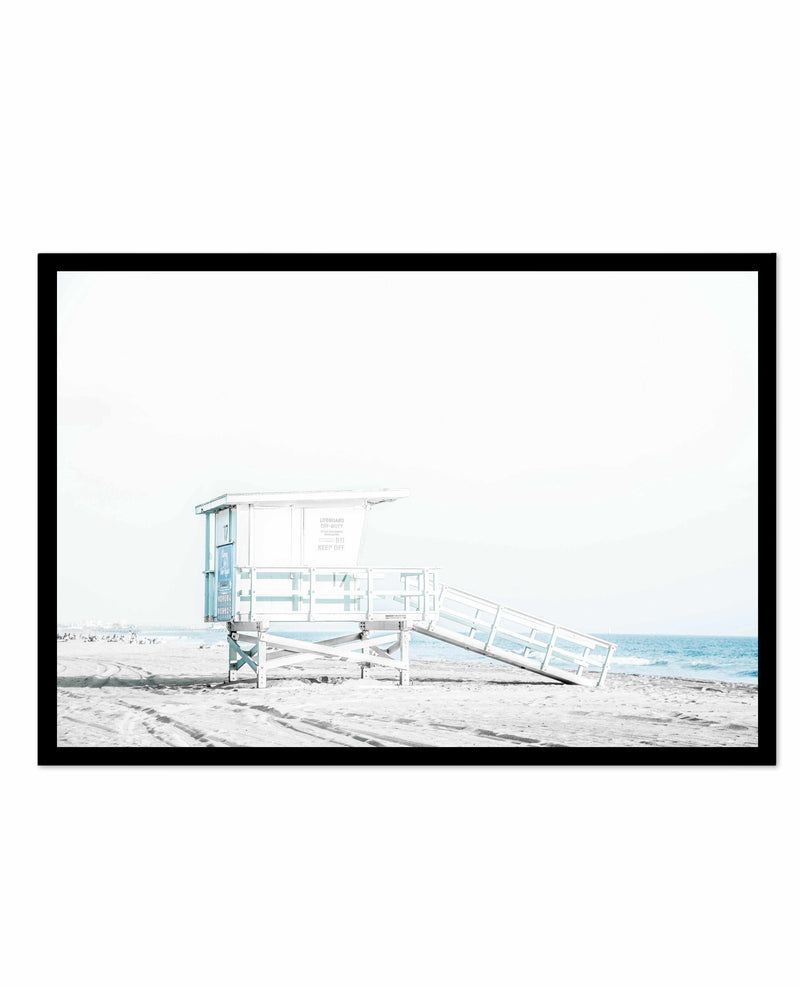 Santa Monica II Art Print-PRINT-Olive et Oriel-Olive et Oriel-A4 | 8.3" x 11.7" | 21 x 29.7cm-Black-With White Border-Buy-Australian-Art-Prints-Online-with-Olive-et-Oriel-Your-Artwork-Specialists-Austrailia-Decorate-With-Coastal-Photo-Wall-Art-Prints-From-Our-Beach-House-Artwork-Collection-Fine-Poster-and-Framed-Artwork