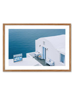 Santorini Blues | LS Art Print-Shop Greece Wall Art Prints Online with Olive et Oriel - Our collection of Greek Islands art prints offer unique wall art including blue domes of Santorini in Oia, mediterranean sea prints and incredible posters from Milos and other Greece landscape photography - this collection will add mediterranean blue to your home, perfect for updating the walls in coastal, beach house style. There is Greece art on canvas and extra large wall art with fast, free shipping acros
