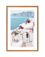 Santorini Days Art Print-Shop Greece Wall Art Prints Online with Olive et Oriel - Our collection of Greek Islands art prints offer unique wall art including blue domes of Santorini in Oia, mediterranean sea prints and incredible posters from Milos and other Greece landscape photography - this collection will add mediterranean blue to your home, perfect for updating the walls in coastal, beach house style. There is Greece art on canvas and extra large wall art with fast, free shipping across Aust