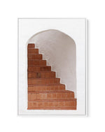 Santorini Staircase | Framed Canvas-Shop Greece Wall Art Prints Online with Olive et Oriel - Our collection of Greek Islands art prints offer unique wall art including blue domes of Santorini in Oia, mediterranean sea prints and incredible posters from Milos and other Greece landscape photography - this collection will add mediterranean blue to your home, perfect for updating the walls in coastal, beach house style. There is Greece art on canvas and extra large wall art with fast, free shipping 